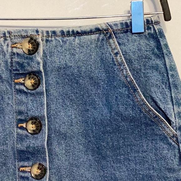 Pull & Bear denim mini skirt size 26 - Picture 2 of 5
